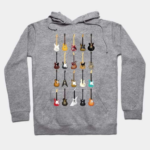 Guitar Collection Hoodie by d13design